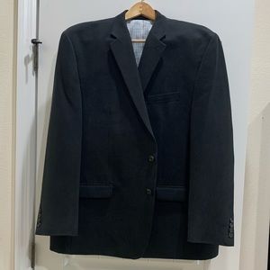 Loren by Ralph Loren Black suede blazer size 50R